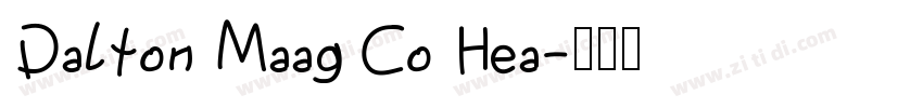 Dalton Maag Co Hea字体转换